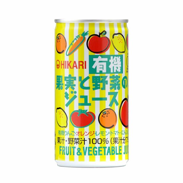 ヒカリ 野菜ジュース〔無塩〕 1箱〔190g×30缶〕