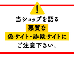 詐欺サイトにご注意を