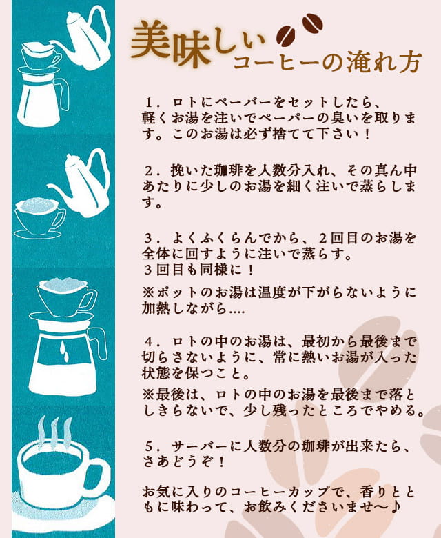 美味しい珈琲の淹れ方