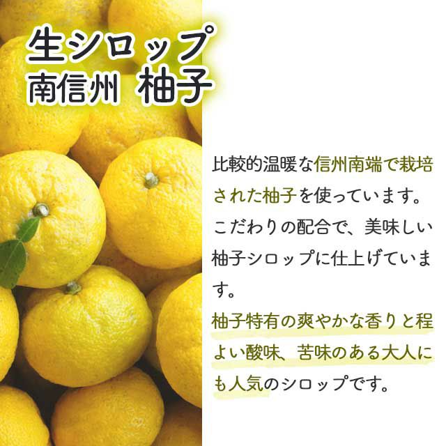 天然フルーツのかき氷シロップ氷屋さんちの削氷〔けずりひ〕生シロップ南信州柚子250g【冷凍】