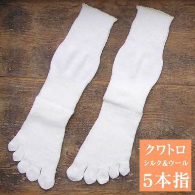 大法紡績 クワトロ 〔シルク&ウール〕 4層5本指靴下