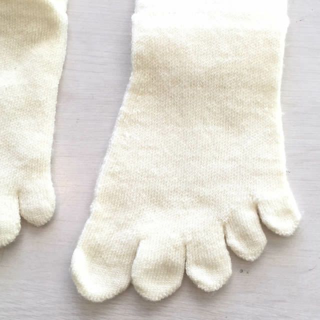 大法紡績 クワトロ・ハイソックス 〔シルク&ウール〕 4層5本指靴下