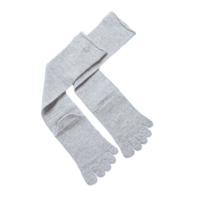 大法紡績絹木綿靴下ハイソックス〔5本指〕Lサイズ〔24-26cm〕全4色【メール便可】