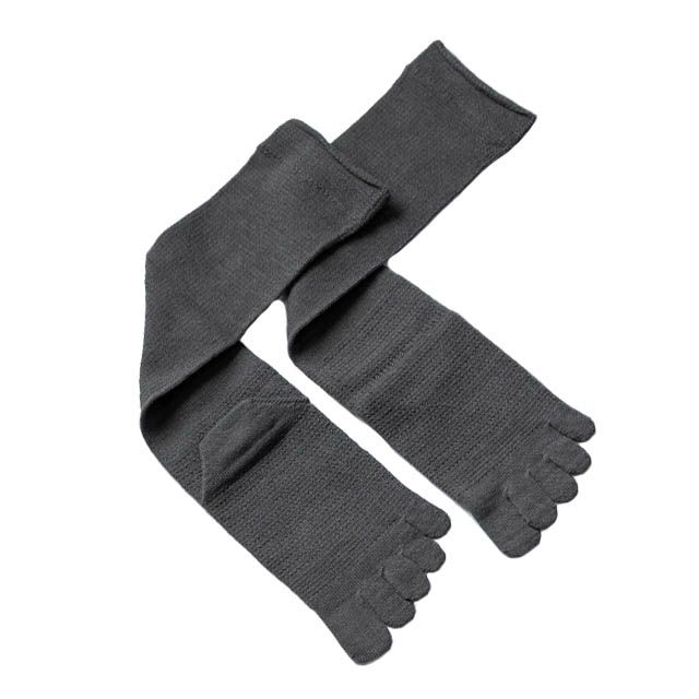 大法紡績絹木綿靴下ハイソックス〔5本指〕Lサイズ〔24-26cm〕全4色【メール便可】