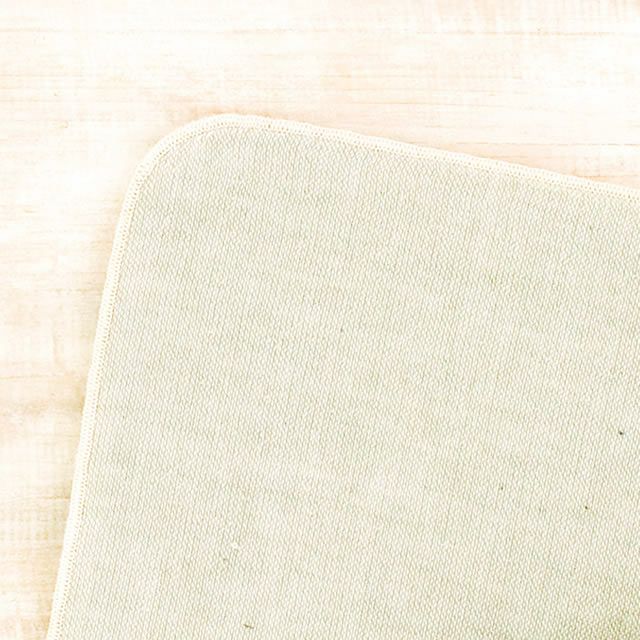 メイド・イン・アースガーゼタオルハンカチ〔茶/グリーン〕【メール便可】