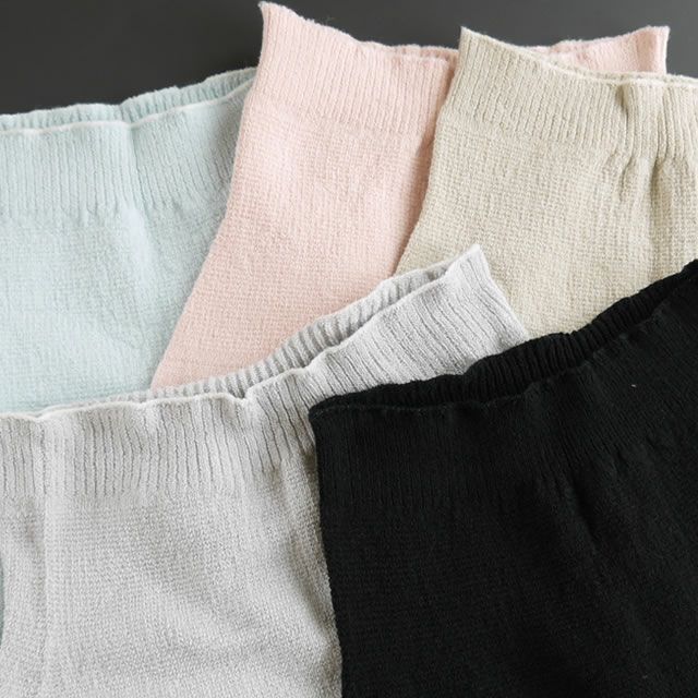 【夏季限定】大法紡績冷えとりかろやかスパッツ10分丈〔シルク&リネン〕全5色S/M/L/LL日本製