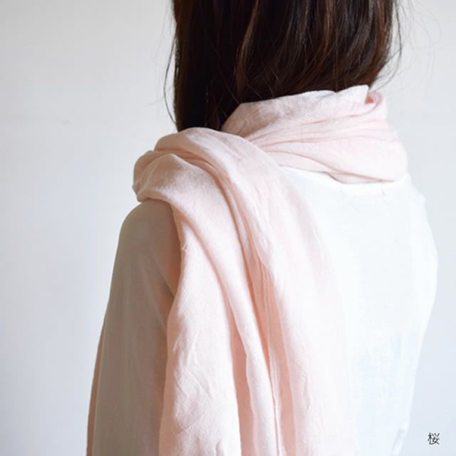 コットン&ウールストール羽織【メール便可】コンテックス/日本製/今治