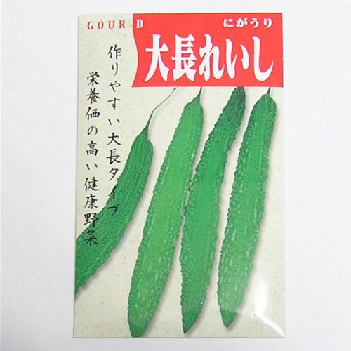 在来固定種野菜の種「さつま大長苦瓜(レイシ)」10ml〔約20粒〕畑懐〔はふう〕