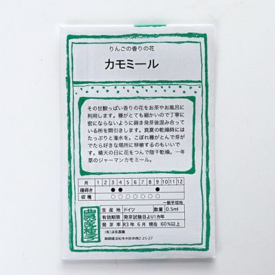 【固定種】ジャーマンカモミールの種0.5ml(約3000粒）　畑懐〔はふう〕の種【メール便可】