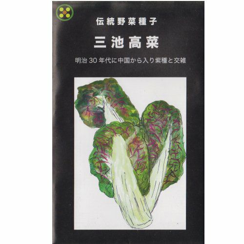 【秋蒔き野菜】在来固定種野菜の種「三池高菜」5ml〔約1875粒〕畑懐〔はふう〕