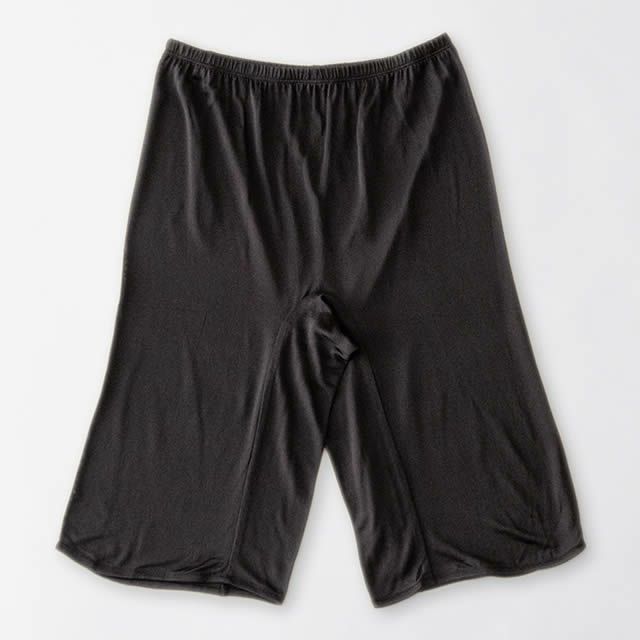 :シルク100%シルク5分丈ボトムマリーネ【メール便可】