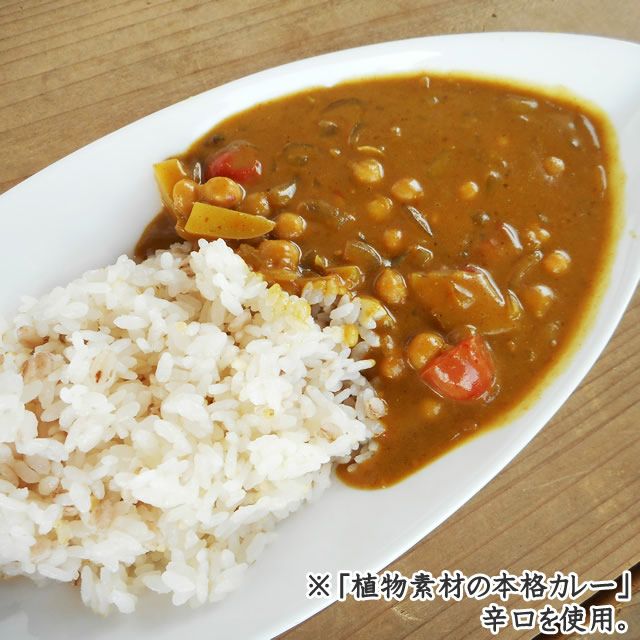 創健社植物素材の本格カレー中辛135g〔フレークタイプ〕