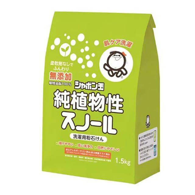 シャボン玉純植物性スノール（粉石けん）1kg（袋）