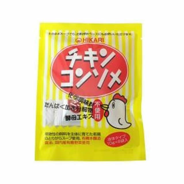 ヒカリチキンコンソメ・液体タイプ80g〔10g×8袋〕