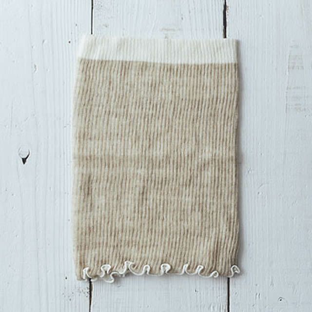 シルク&リネン二重織ウエストウォーマー〔厚手〕ライブコットン