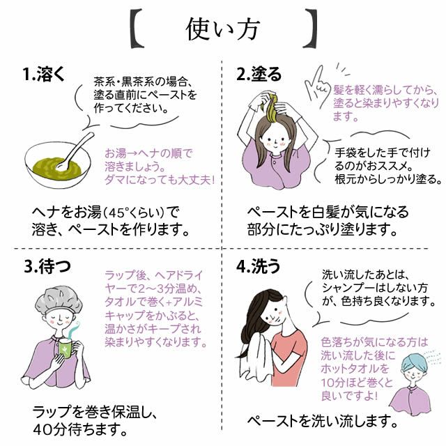 ナイアードヘナ+木藍茶系100g