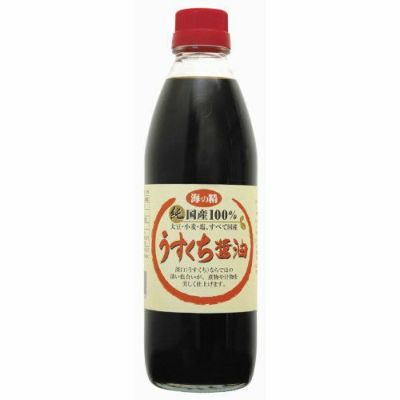 海の精　国産・うすくち醤油　500ml