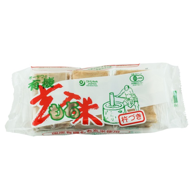 コジマフーズ杵つき有機・玄米もち300g〔6個入〕