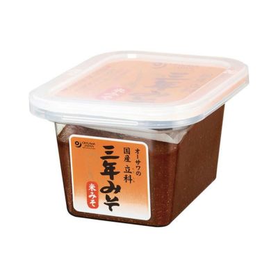 オーサワ　国内産立科三年みそ　〔米みそ〕　300g