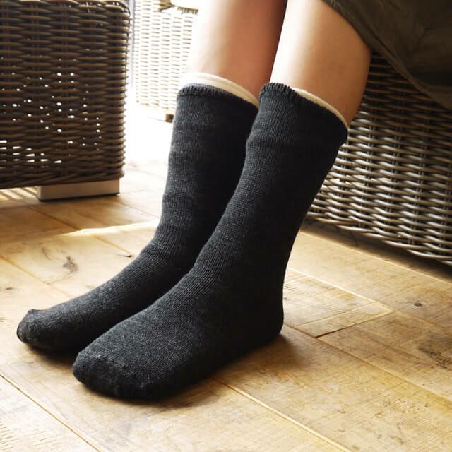 冷えとり温ちゃんのウールカバーソックスフリーサイズ〔全5色〕【メール便可】