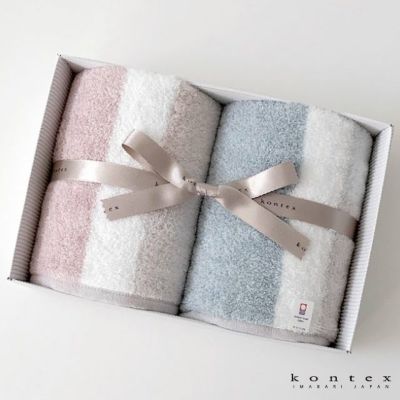グレージュ GREIGE ギフトセット 〔フェイスタオル×2〕 ※箱入り 贈答品 今治タオル コンテックス