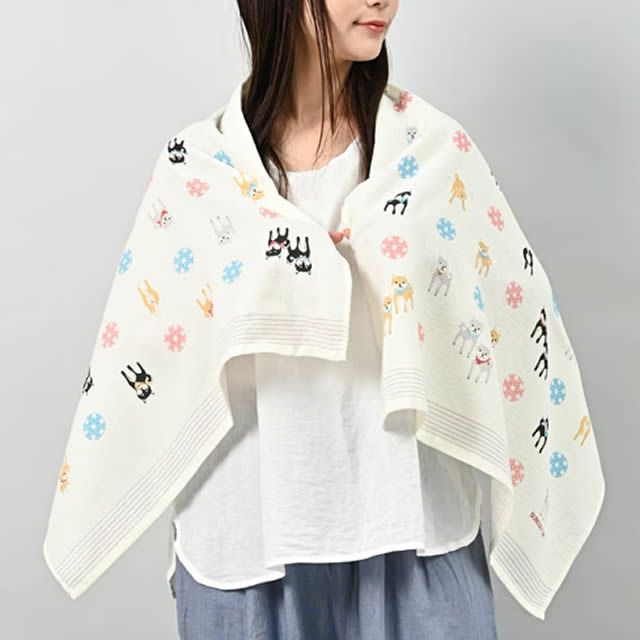 布ごよみ大きなタオルてぬぐい（バスタオル）58×120cm【メール便1点まで可】コンテックス