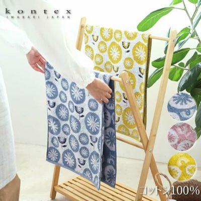 One size towel　ワンサイズフラワー 〔コットン100％〕 〔40×100cm〕  今治タオル　コンテックス