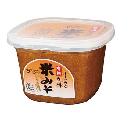 オーサワの有機立科米みそ 〔カップ〕　650g