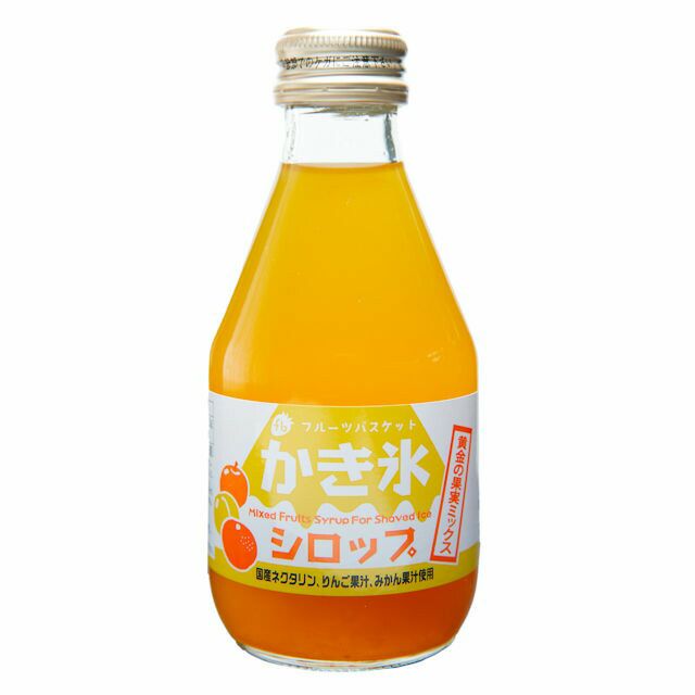 【無添加】かき氷シロップパイン180mlフルーツバスケット