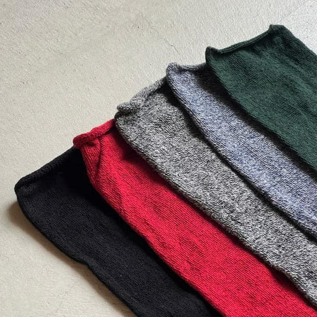 mokono日々のクネクネくつ下Pumpswoolくつ下22-25cm【メール便可】