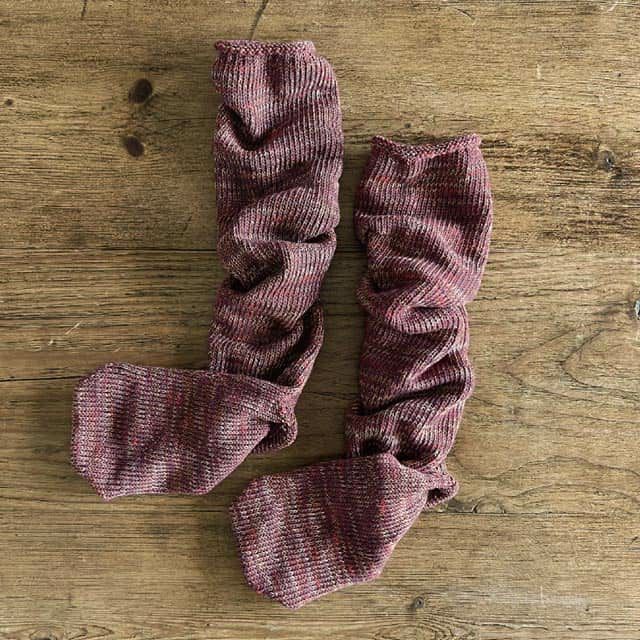 mokono日々のクネクネくつ下色合わせWoolくつ下22-26cm【メール便可】