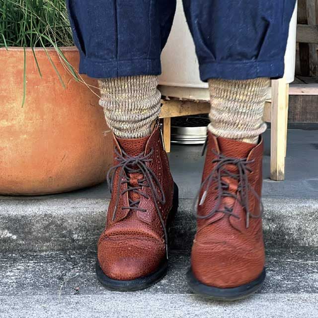 mokono日々のクネクネくつ下色合わせWoolくつ下22-26cm【メール便可】