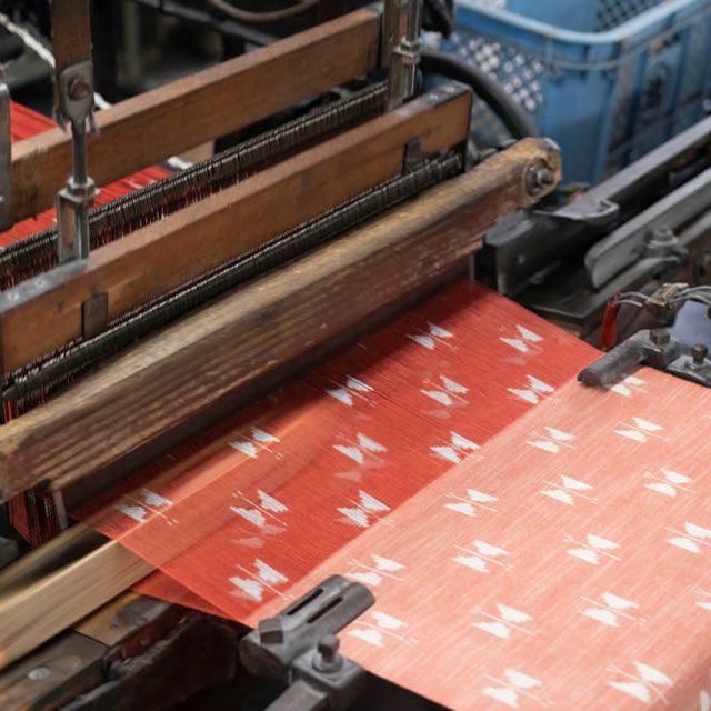 国産もんぺMONPE久留米絣Butterfly蝶々うなぎの寝床