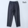 オーガニックコットンデニムnamasteスッキリパンツシサム工房コットン綿レディースボトムスウエストゴム