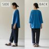 オーガニックコットンデニムnamasteスッキリパンツシサム工房コットン綿レディースボトムスウエストゴム