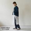 オーガニックコットンデニムnamasteスッキリパンツシサム工房コットン綿レディースボトムスウエストゴム