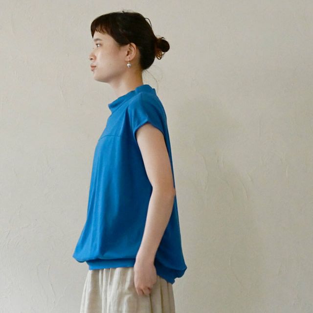 オーガニックコットンフレンチスリーブトップシサム工房【メール便可】