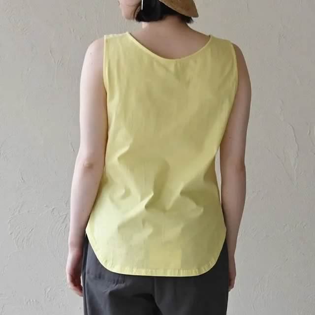 オーガニックコットンノースリーブトップシサム工房【メール便可】