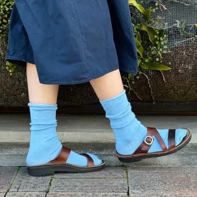 mokonoサラッと毎日のくつ下C.M丈22-25cm【メール便可】