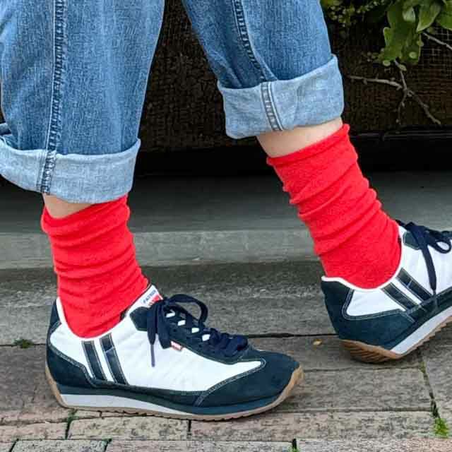 mokonoサラッと毎日のくつ下C.M丈22-25cm【メール便可】