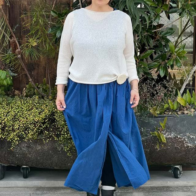 mokono一枚目の衣awase綿麻ニット【送料当店負担】