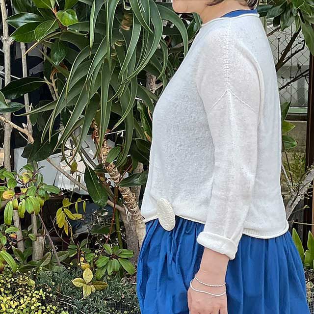 mokono一枚目の衣awase綿麻ニット【送料当店負担】