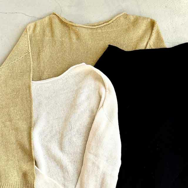 mokono一枚目の衣awase綿麻ニット【送料当店負担】