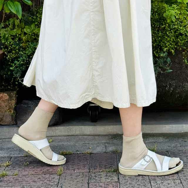 mokono日々のクネクネくつ下毎日のくつ下C.S丈22-25cm【メール便可】