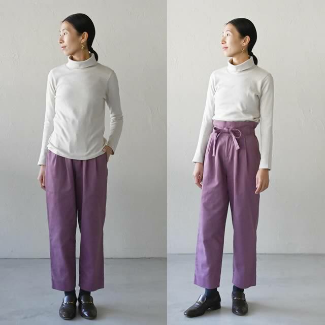 オーガニックコットンタートルネックトップシサム工房【メール便可(1点まで)】