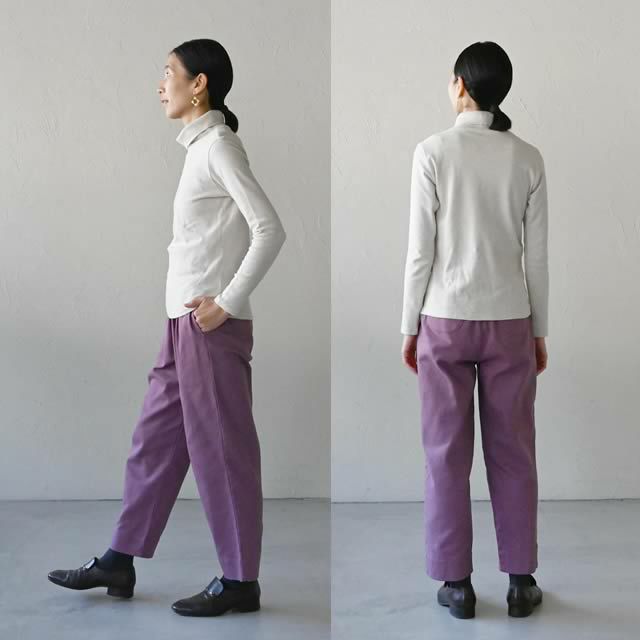 オーガニックコットンタートルネックトップシサム工房【メール便可(1点まで)】