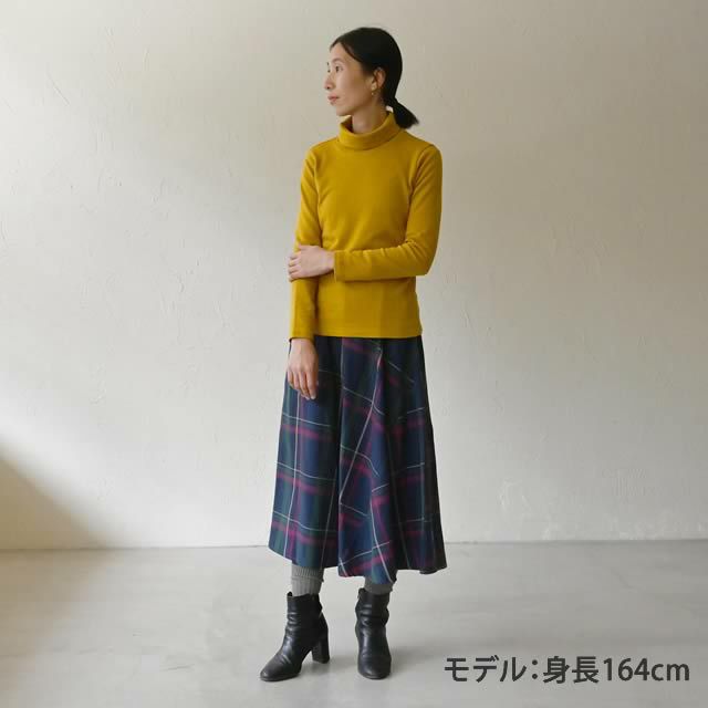 オーガニックコットンタートルネックトップシサム工房【メール便可(1点まで)】