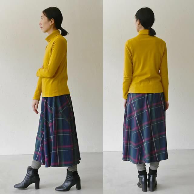 オーガニックコットンタートルネックトップシサム工房【メール便可(1点まで)】