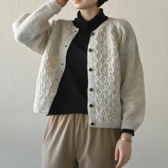 オーガニックコットンタートルネックトップシサム工房【メール便可(1点まで)】