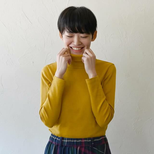 オーガニックコットンタートルネックトップシサム工房【メール便可(1点まで)】